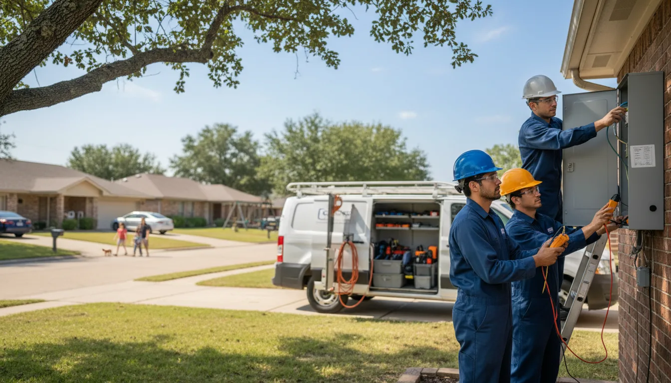 Certified electrician providing emergency electrical services in Altus, AR